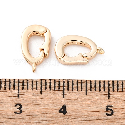 Латунные микро проложить кубического циркония раз за застежками KK-D360-12G-1