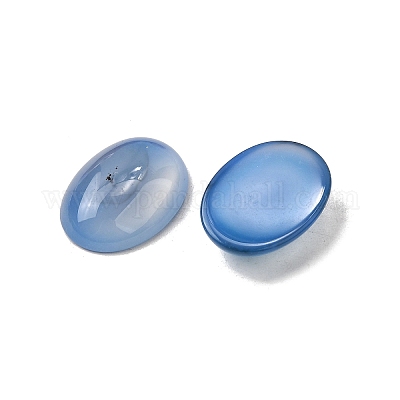 Кабошоны из натурального голубого агата G-A266-01A-1
