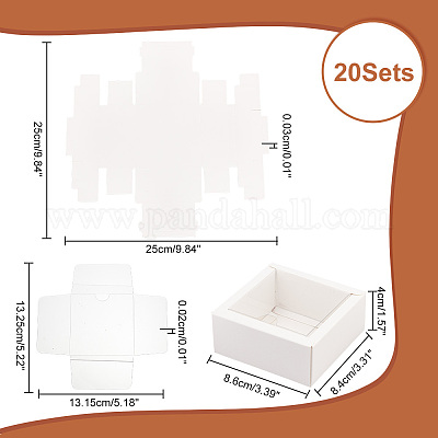 Картонные бумажные подарочные коробки для хранения CON-WH0086-055A-1