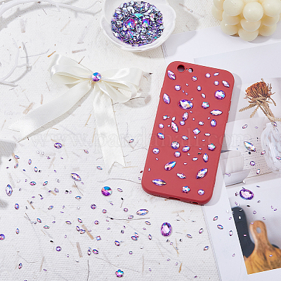 Акриловый кабошоны со стразами DIY-HS0001-63E-1