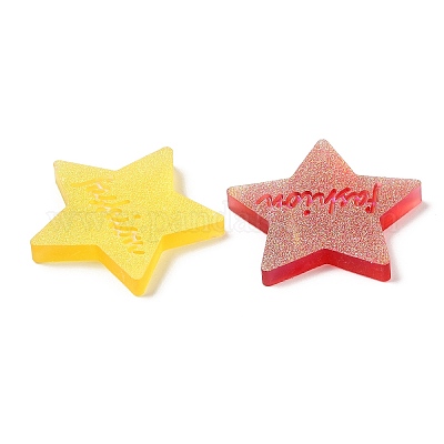 Кабошоны из полупрозрачной смолы CRES-Z001-15-1