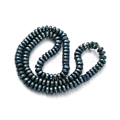 Гальванические бусины из натуральной лавы G-A256-E01-01C-1