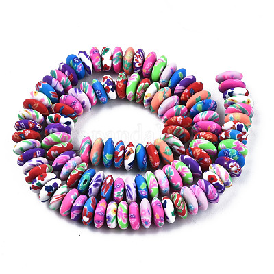 Chapelets de perle en pâte polymère manuel&nbsp;CLAY-T020-02-1