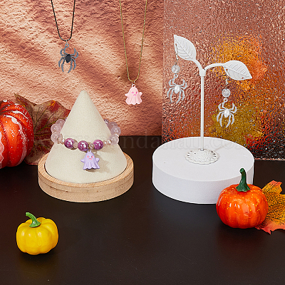 30шт. 3-х цветный стеклянный кулон-паук FIND-DC0004-13-1