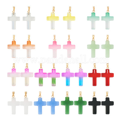 28шт 14 стиля подвески из стекла/лэмпворк GLAA-TA0001-19-1