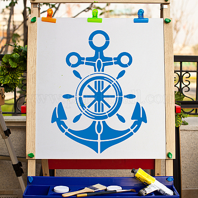 Anchor Boat Stencil: Reusable Custom Stencils for DIY Craft, Wall