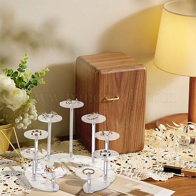 9-ярусные прозрачные акриловые изделия регулируемые витрины ODIS-WH0002-62A-1