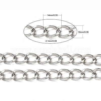 Железные кубинские звенья цепи CH-R013-14x10mm-P-1