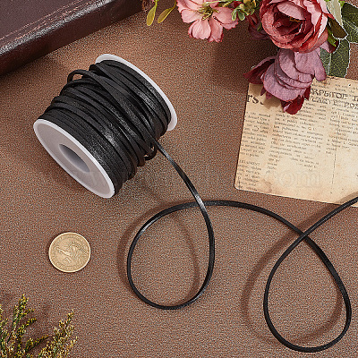 20 ярд плоских кожаных шнуров&nbsp;WL-CL0001-16B-1