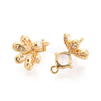 Латунный микро-паве кубический цирконий KK-N263-71G-1