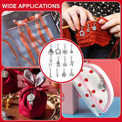 Рождественский кулон из сплава HJEW-FG00003-1