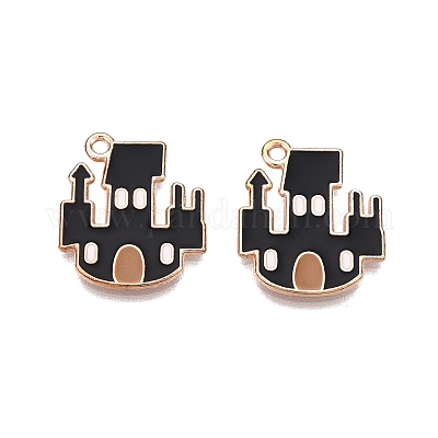 Подвески из сплава с эмалью на тему Хэллоуина PALLOY-N176-38-RS-1