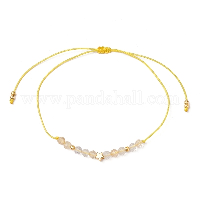 Натуральные круглые смешанные драгоценные камни бусины плетеные браслеты из бисера для женщин BJEW-JB11655-1