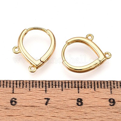 Латунная серьга-кольцо KK-N261-64G-1