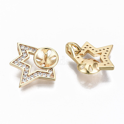 Латунная микропаве из прозрачного кубического циркония KK-S356-121G-NF-1