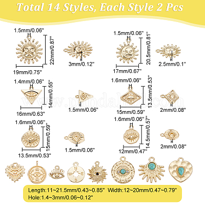 Подвески из цинкового сплава PALLOY-AR0001-32-1