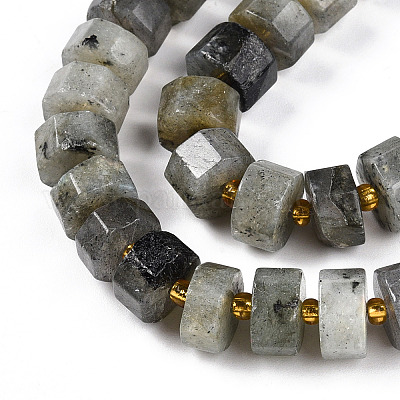 Природные лабрадорита бисер нитей G-T140-34-1