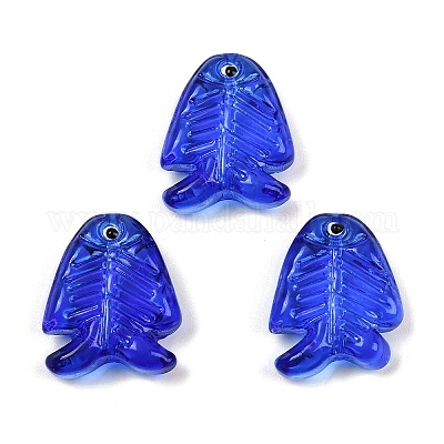 Прозрачные стеклянные эмалевые бусины LAMP-U004-06N-1