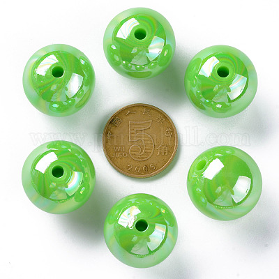 Непрозрачные акриловые бусины MACR-S370-D20mm-24-1