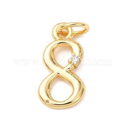 Латунные микро проложить кубического циркония подвески KK-D019-28G-08-1