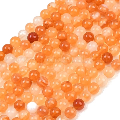 Природного сердолика нитей бисера&nbsp;G-N0006-6mm-17-1