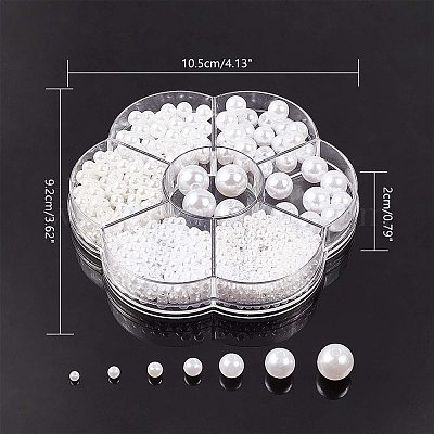 Абс пластиковые жемчужные бисера&nbsp;KY-AR0001-01-1