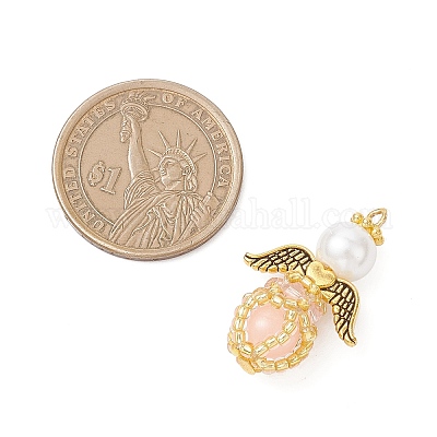 Подвески из стеклянных бусин и стеклянных бусин ручной работы PALLOY-MZ00963-02-1