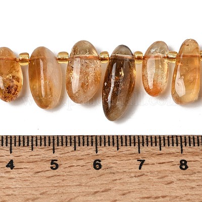 Природный желтый кварц нитей бисера&nbsp;G-P604-A25-01-1