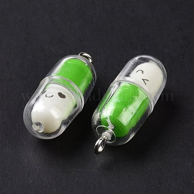 Подвески из полупрозрачного пластика X-KY-L006-29D-1