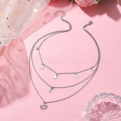 Однослойные латунные ожерелья для женщин NJEW-JN04734-01-1