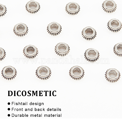 Antiqued Flat Flowered 3-Hole Sterling Silver Spacer Bead