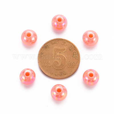 Непрозрачные акриловые бусины MACR-S370-D8mm-SS2109-1