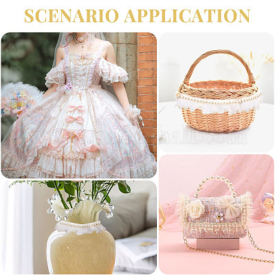 5 ярд органзы с цветочным кружевом OCOR-GL0001-11-1