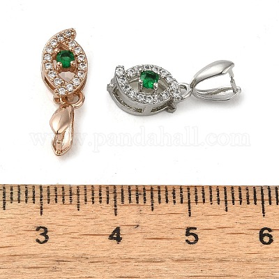 Покрытие стойки латунь микро паве прозрачный кубический цирконий ледоруб щепотка поручни KK-K340-19-1