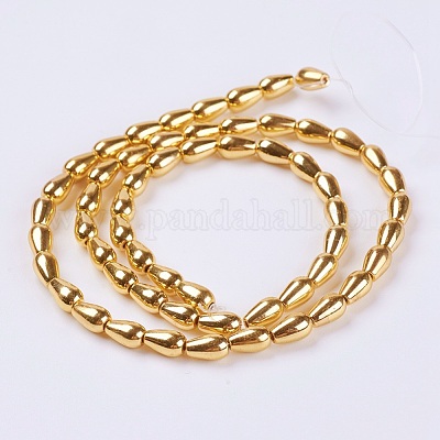 Гальванизировать немагнитных синтетический гематит бисер пряди G-K250-02C-G-1