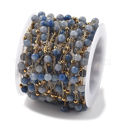 Цепи из натурального содалита и нержавеющей стали 304 CHS-K021-08A-09-1