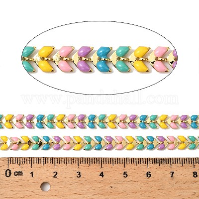 Латунные эмалевые листовые цепи CHC-F021-02G-02-1