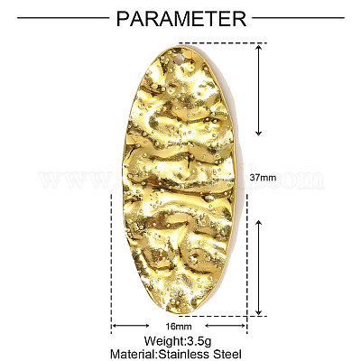 Подвески из нержавеющей стали 304 STAS-OY001-37G-1