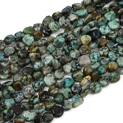 Бусы натуральная африканская бирюза (яшма) G-Q060-E14-1