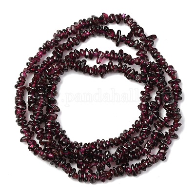 Гранат природный бисер нитей G-K402-B01-01-1