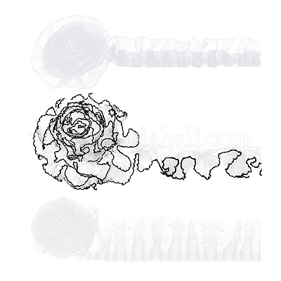 3 стиль полиэстер плиссированная атласная плиссированная кружевная лента&nbsp;OCOR-PH0006-60-1