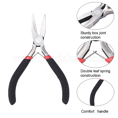Wholesale Carbon Steel Flat Nose Pliers for Jewelry Making Supplies 