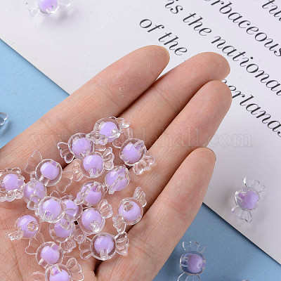 Прозрачные акриловые бусины TACR-S152-03A-SS2114-1