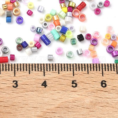 Стеклянные цилиндрические бусины&nbsp;SEED-XCP0001-40-1