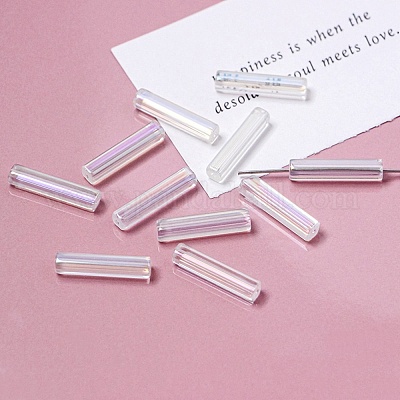 Гальванические стеклянные бусины GLAA-D024-01E-1