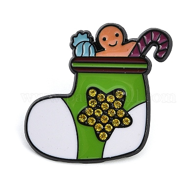 Эмалевые булавки рождественской серии JEWB-Z033-03EB-G-1