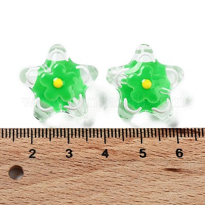 Прозрачные стеклянные бусины LAMP-H065-02B-1