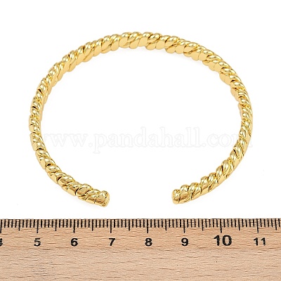 Браслеты-манжеты из латуни в форме капли для женщин BJEW-C112-01G-1