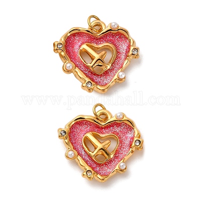 Подвески из нержавеющей стали 304 с эмалью STAS-U061-21G-02-1