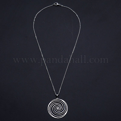 Не тускнеющие подвески из нержавеющей стали 201 NJEW-S105-JN601-45-1-1